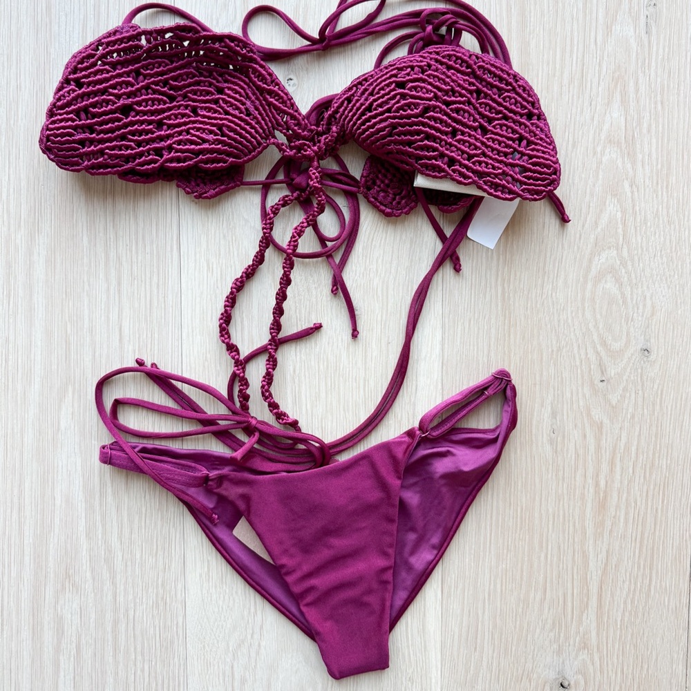 Entreaguas macrame bikini set